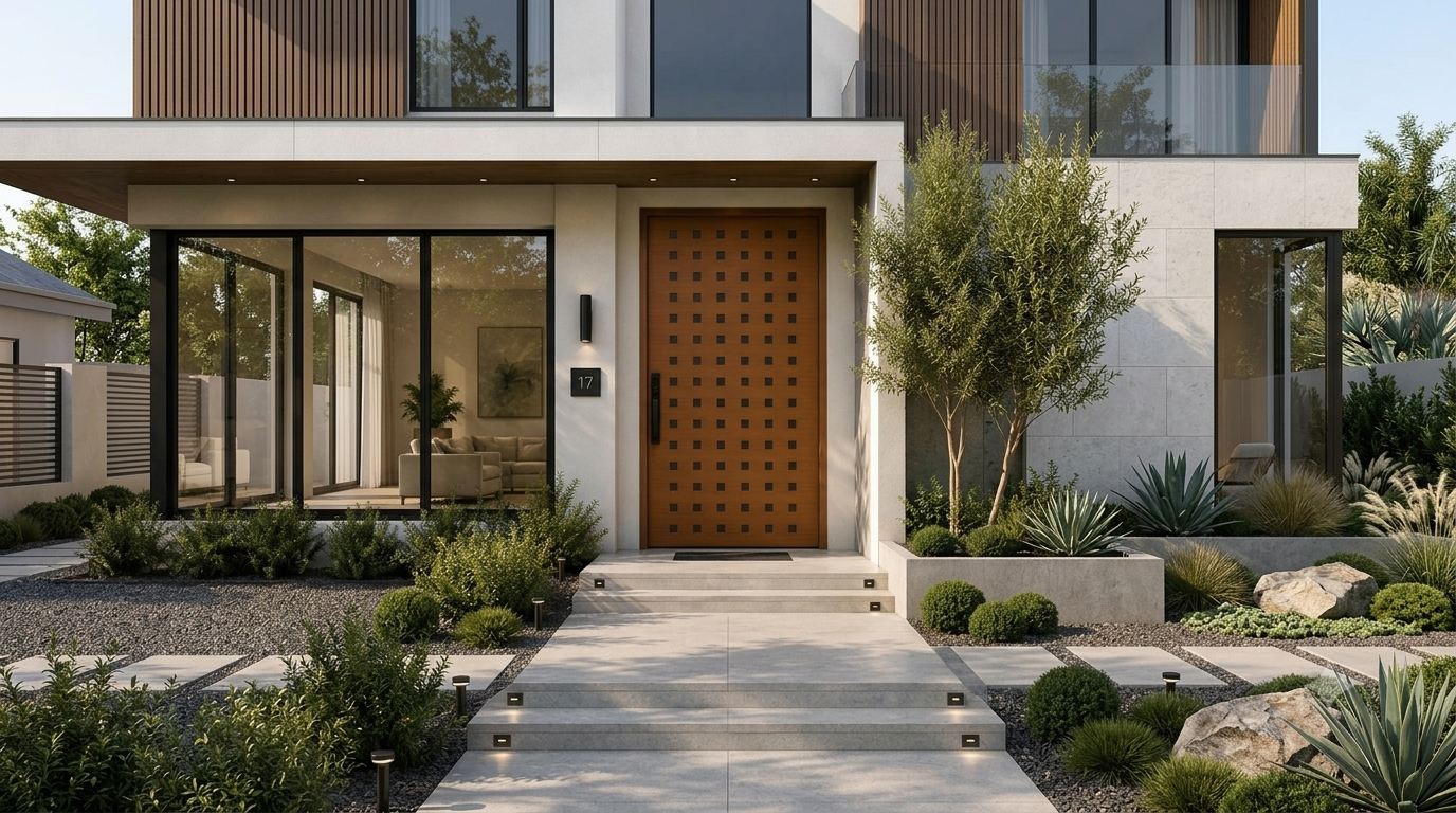 Luxury modern smart door entrance